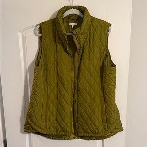 Maurices Quilted Green Women's Vest